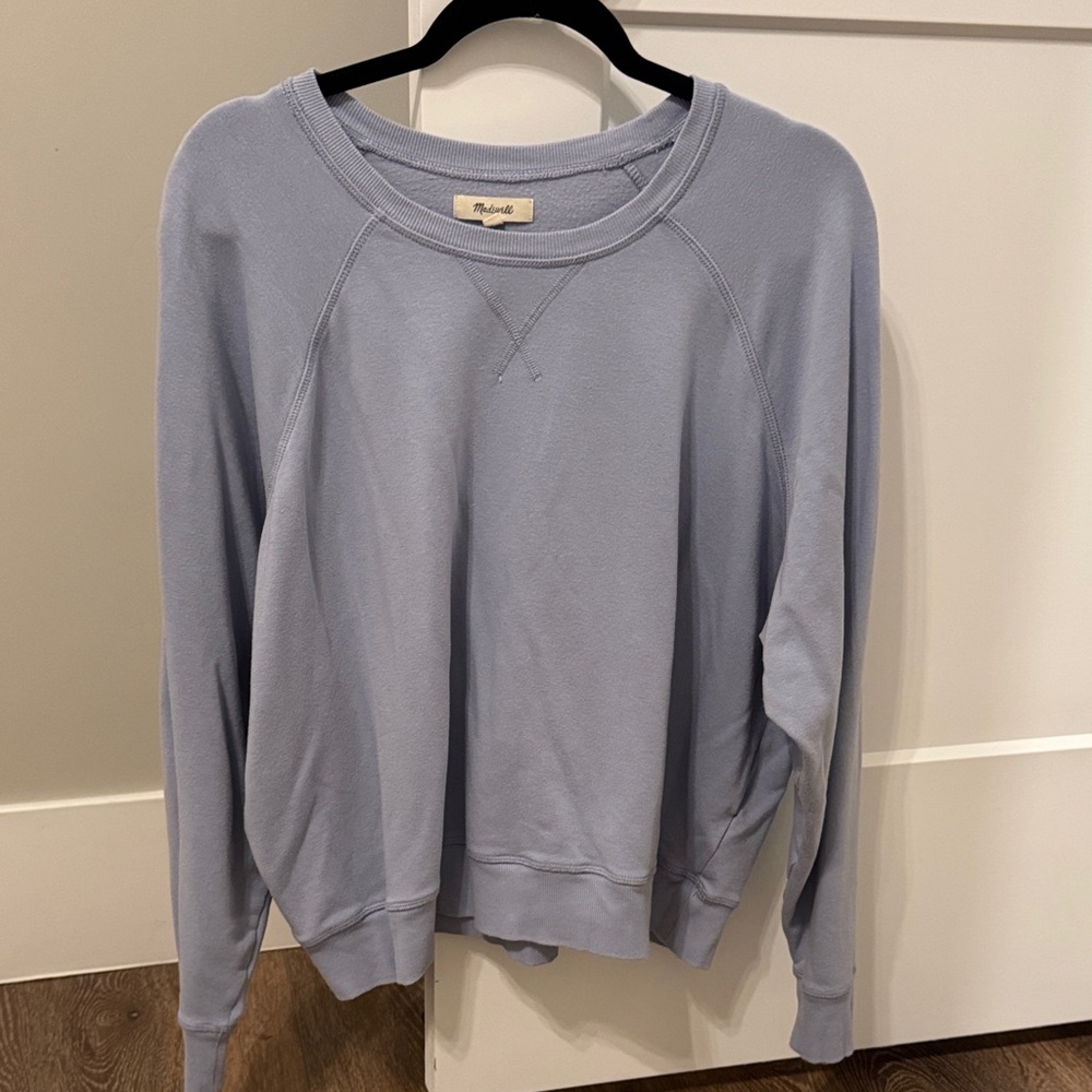 Madewell 3x Light Blue Crew Sweatshirt